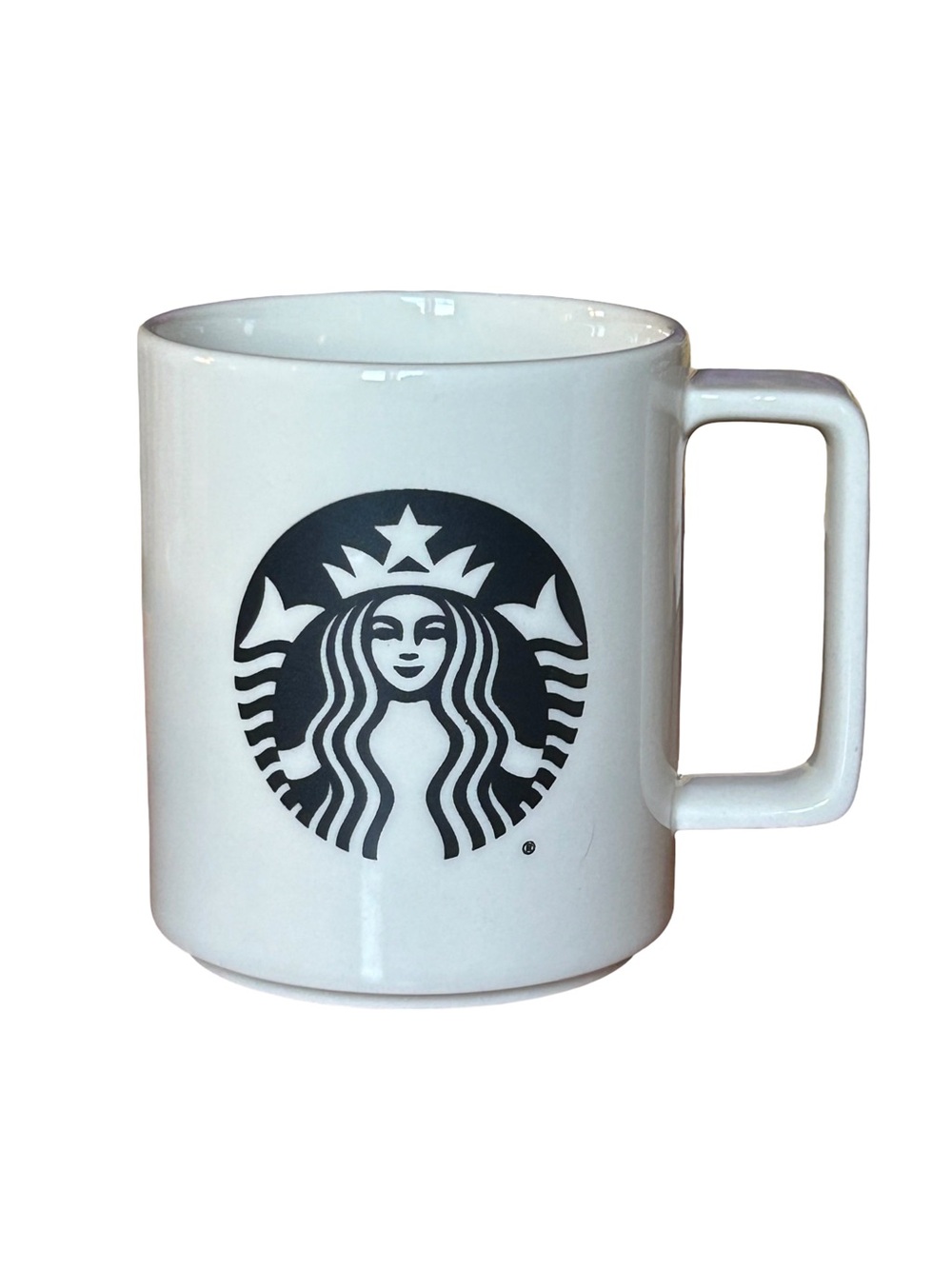 Starbucks 2015 Rare Black Siren Logo Mug Made in USA 14 oz
